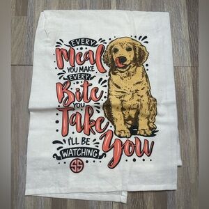 NEW Golden Retriever Cotton Kitchen Towel by Simply Southern